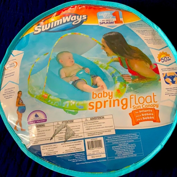 SwimWays Infant Spring Float Inflatable w/Canopy - Picture 4 of 8